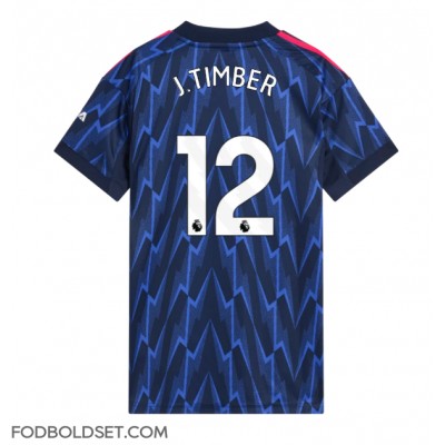 Arsenal Jurrien Timber #12 Udebanetrøje Dame 2025-26 Kortærmet Arsenal Jurrien Timber #12 Udebanetrøje Dame 2025-26 Kortærmet